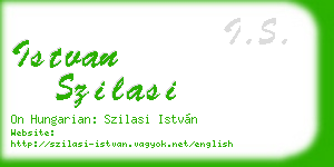 istvan szilasi business card